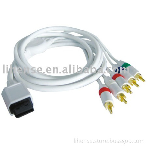 White Component cable for Wii